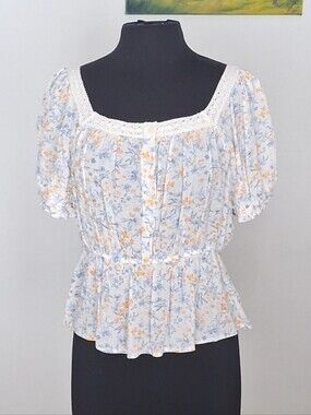 Hippie Rose Crochet-Trim Top